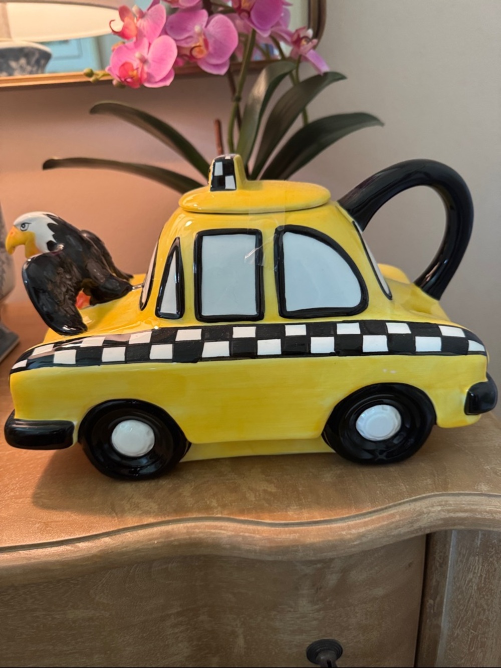 Taxi cab cookie jar